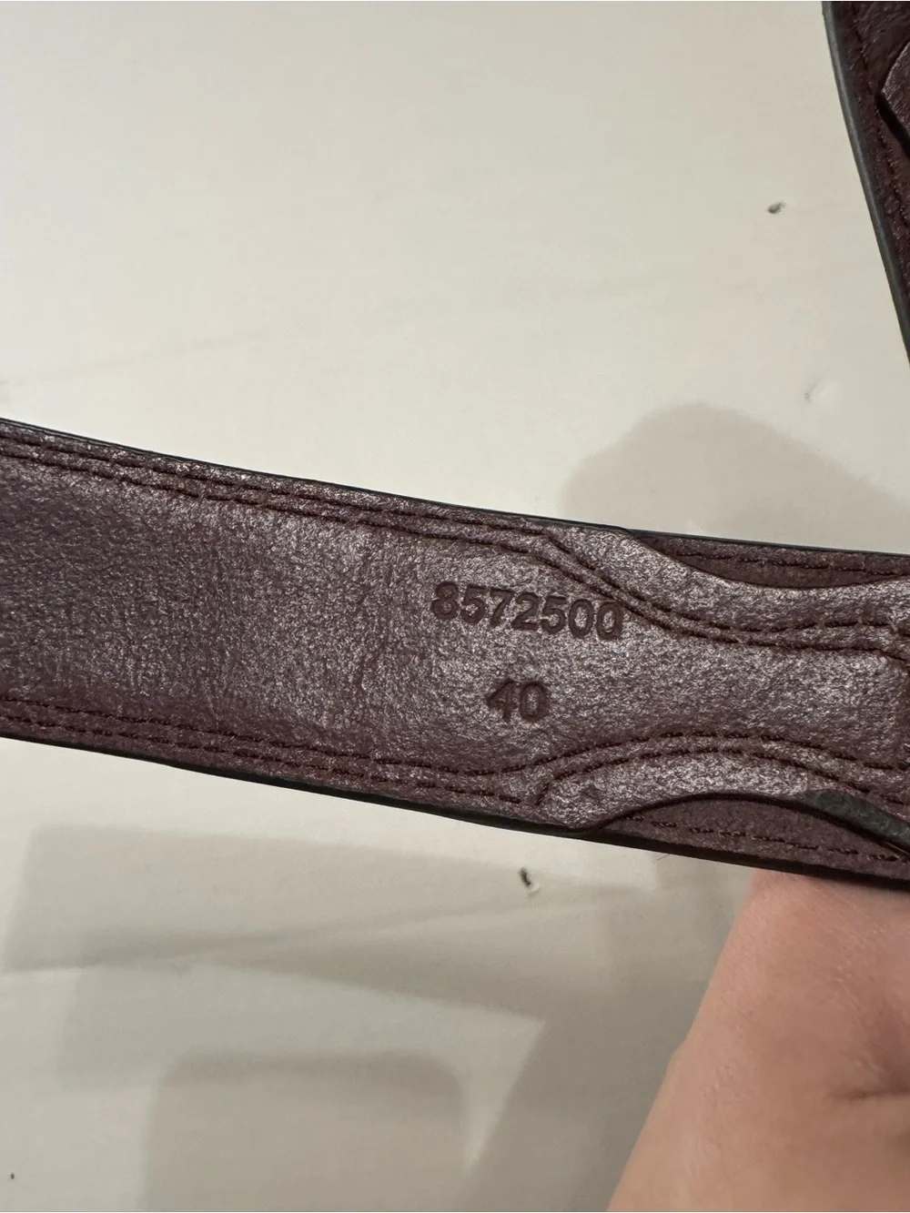 Roper Western Belt Hair-On Hide Studded Brown Leather Size 40